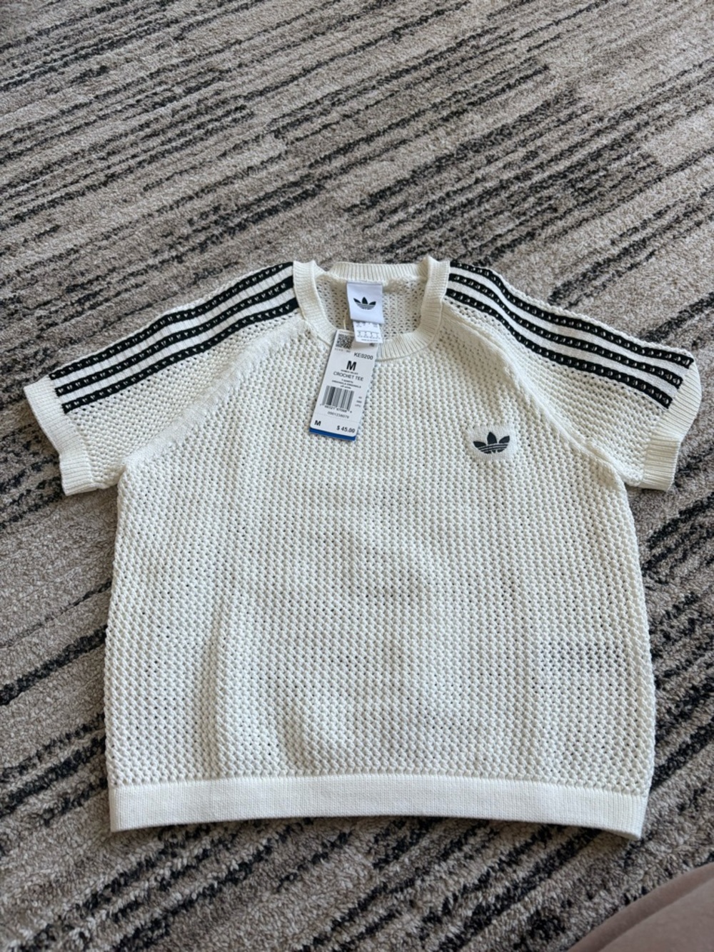 Adidas KNITTED CROCHET CALI TEE - Picture 3 of 5
